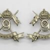 Pair of 9th Lancers Collar Badges - King's Crown