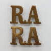Pair of Royal Artillery (R.A.) Shoulder Titles