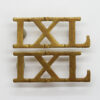 Pair of 9th Lancers (IXL) Shoulder Titles