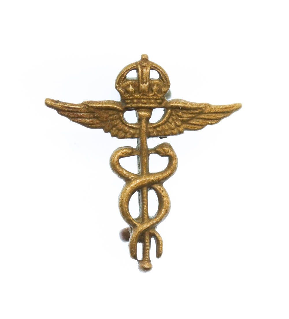 Royal Air Force (R.A.F.) Medical Branch Collar Badge - King's Crown