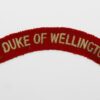 Duke of Wellingtons ( West Riding ) (THE DUKE OF WELLINGTON'S) Regiment Cloth Shoulder Title