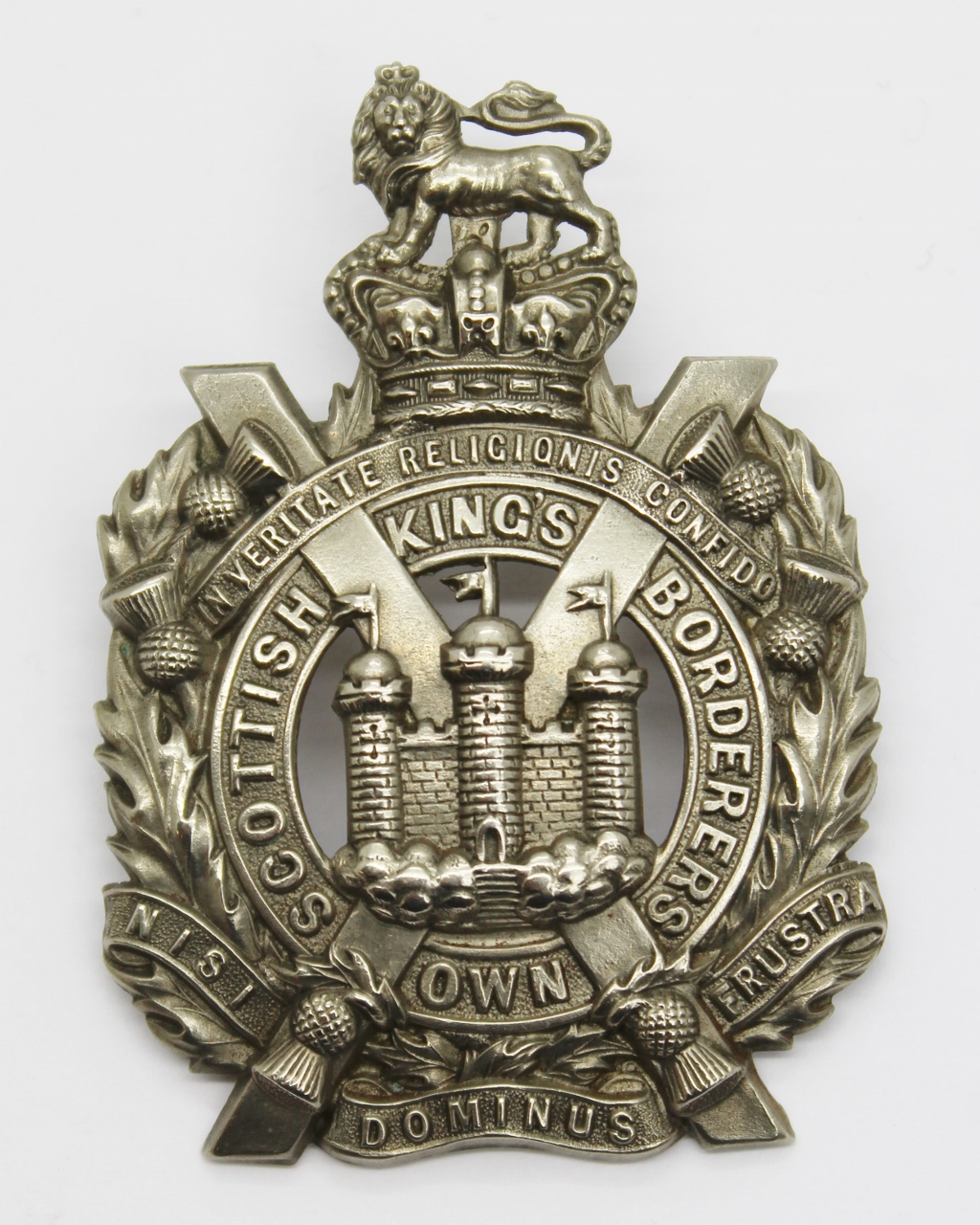 Victorian King's Own Scottish Borderers (K.O.S.B.) Cap Badge