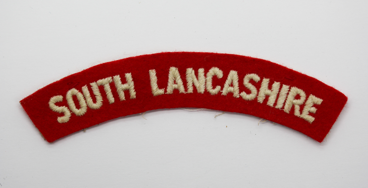 South Lancashire Regiment (SOUTH LANCASHIRE) Cloth Shoulder Title
