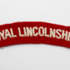 Royal Lincolnshire Regiment (ROYAL LINCOLNSHIRE) Cloth Shoulder Title