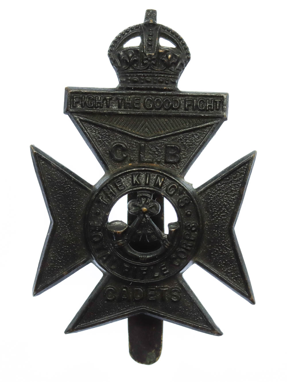 16th (Church Lads Brigade Cadets) Bn. King's Royal Rifle Corps (K.R.R.C.) Cap Badge