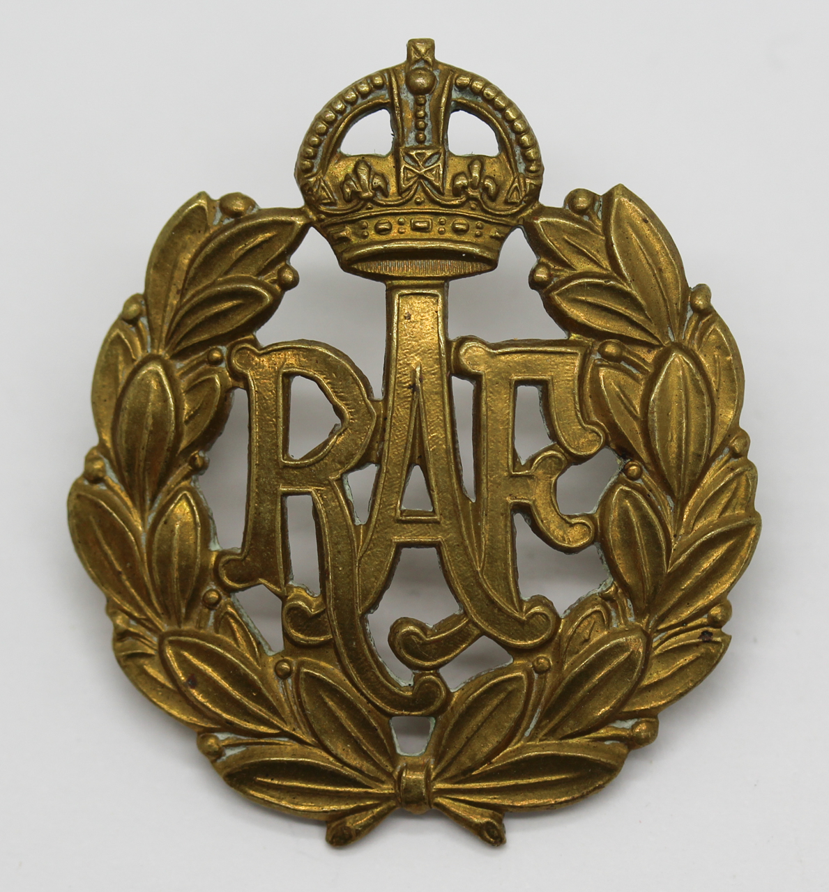 Royal Air Force (R.A.F.) Cap Badge - King's Crown