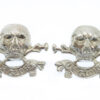 Pair of 17th/21st Lancers Anodised (Staybrite) Collar Badges
