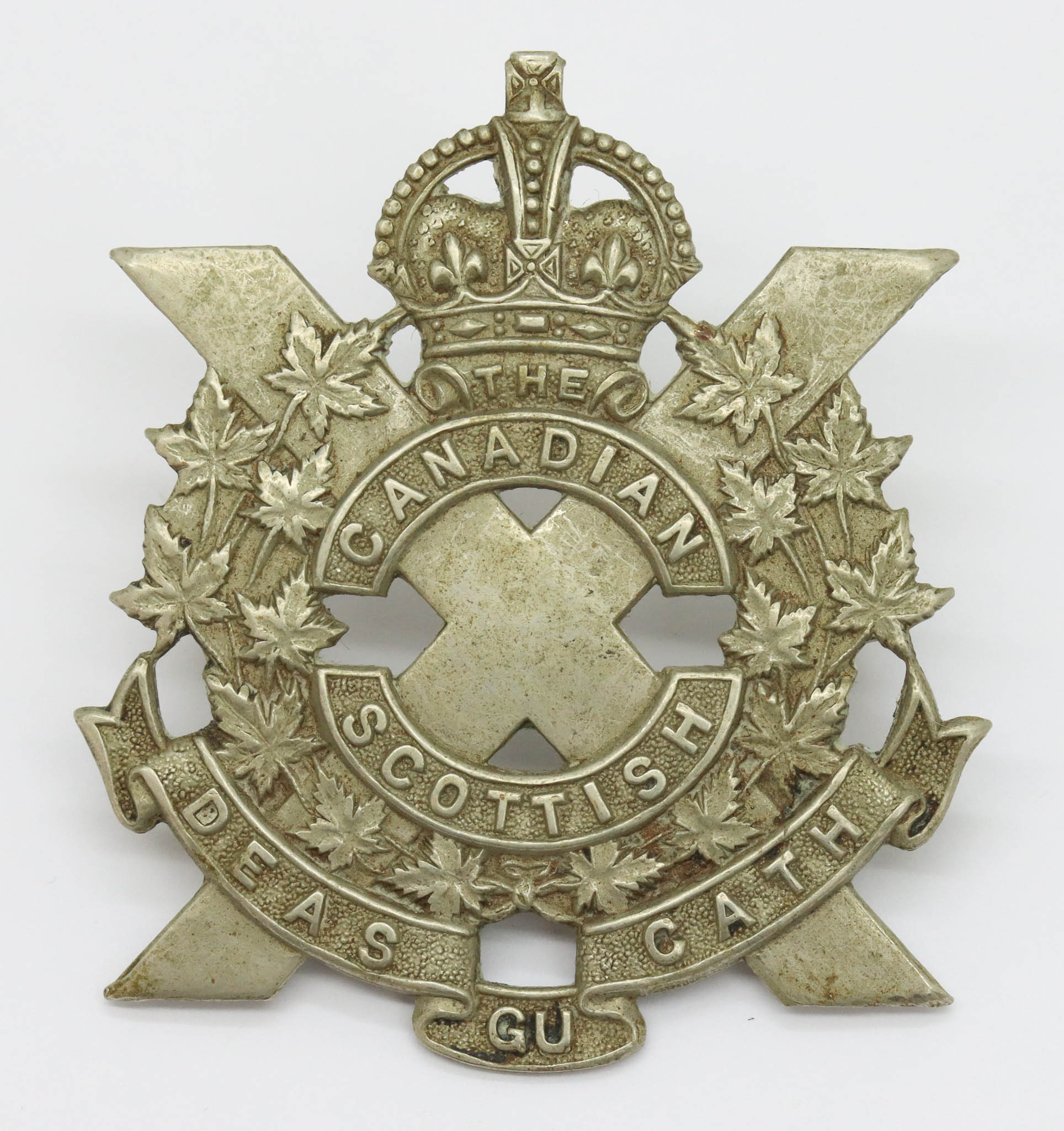 Canadian Scottish Regiment Cap Badge - King's Crown