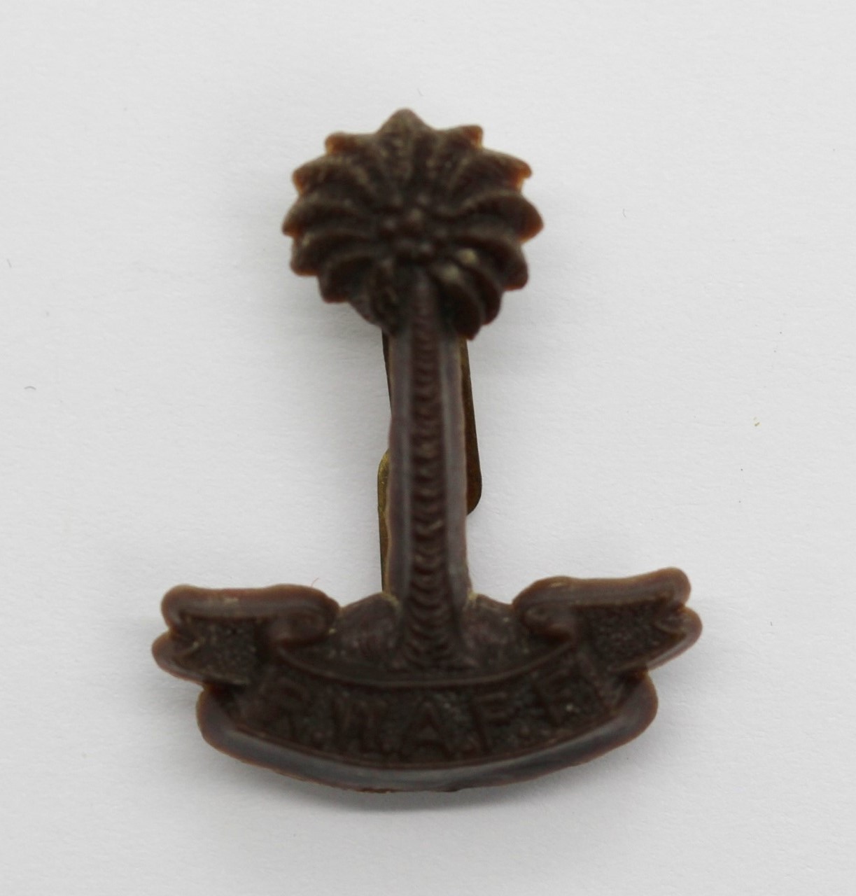 Royal West African Frontier Force (R.W.A.F.F.) WW2 Plastic Economy Cap Badge