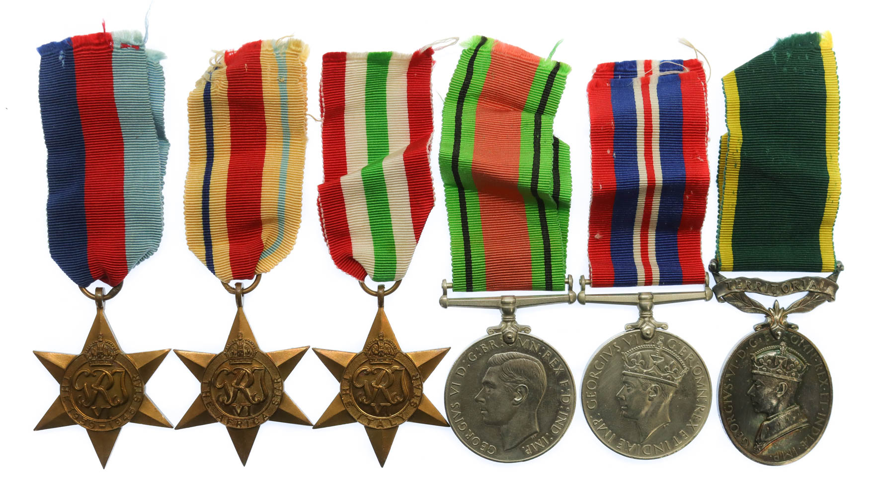 WW2 and Territorial Efficiency Medal Group of Six - Pte. L.C.F. Berry, Royal Military Police