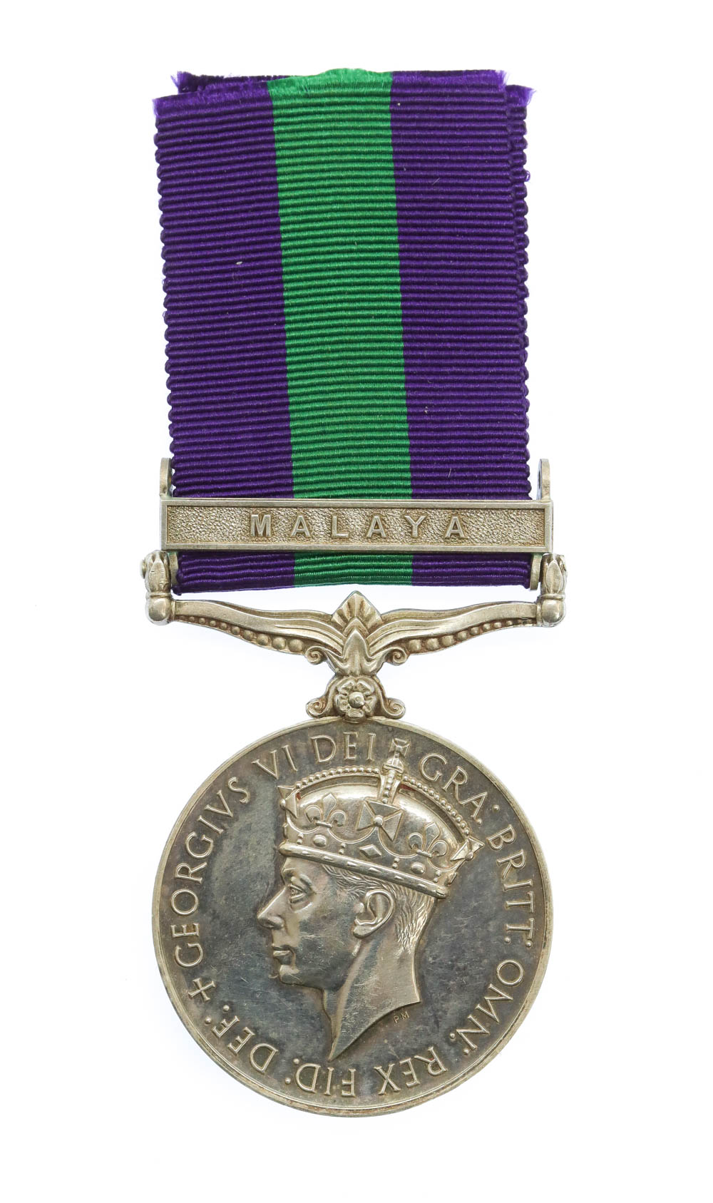 General Service Medal (Clasp - Malaya) - Rfn. J. Muir, Cameronians