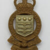 Royal Army Ordnance Corps (R.A.O.C.) Bi-metal Cap Badge - Queen's Crown