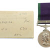 Campaign Service Medal (Clasp - Northern Ireland) - Pte. C.T. Coe, Royal Pioneer Corps