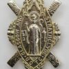 Glasgow & Strathclyde U.O.T.C. Anodised (Staybrite) Cap Badge