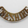 Cheshire Regiment (CHESHIRE) Brass Shoulder Title