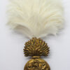 Royal Scots Fusiliers Cap Badge with Feather Hackle/Plume