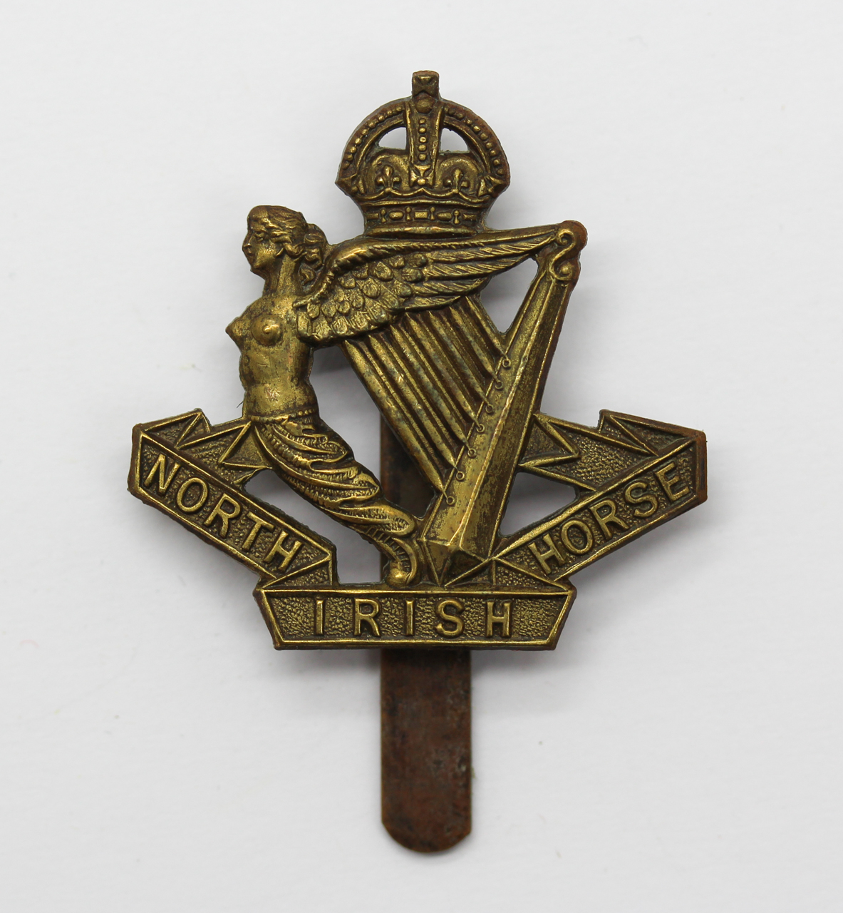 North Irish Horse Beret Badge - King's Crown