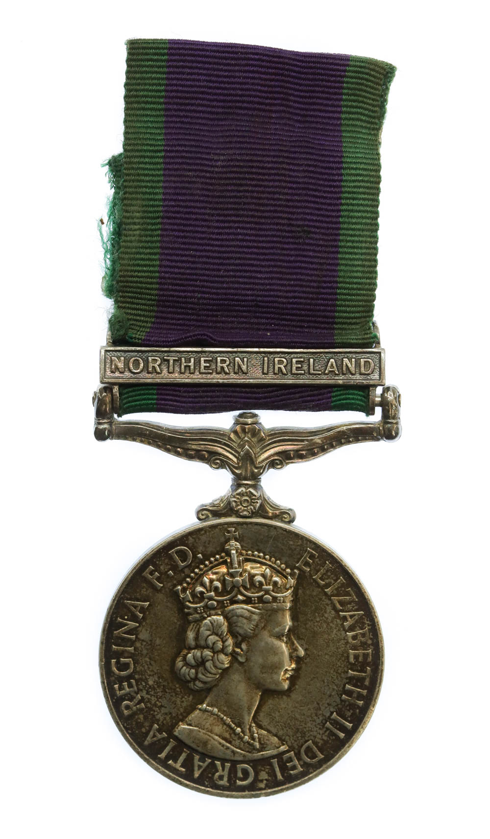 Campaign Service Medal (Clasp - Northern Ireland) - Pte. K.J. Lawrence, Queen's Regiment