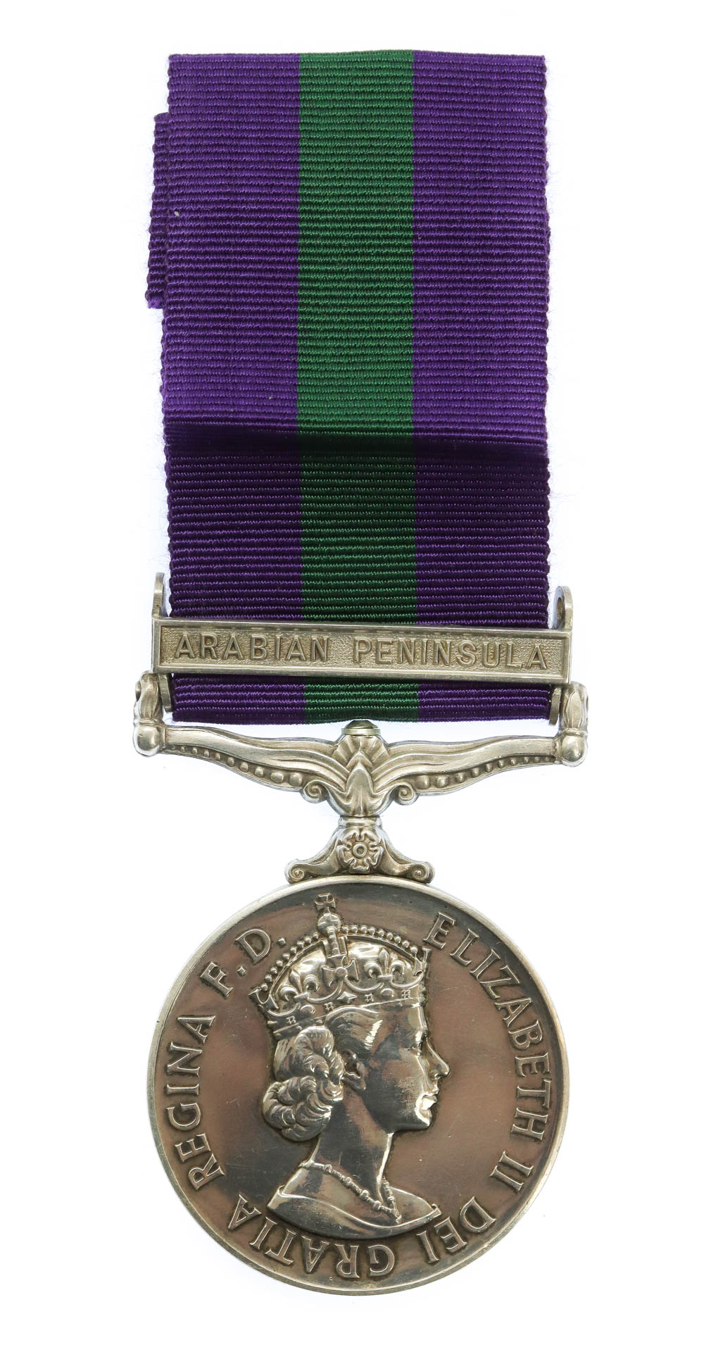 General Service Medal (Clasp - Arabian Peninsula) - Fus. D.G. Holden, Royal Highland Fusiliers