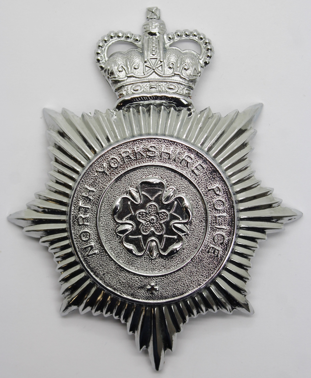 North Yorkshire Police Helmet Plate - Queen's Crown