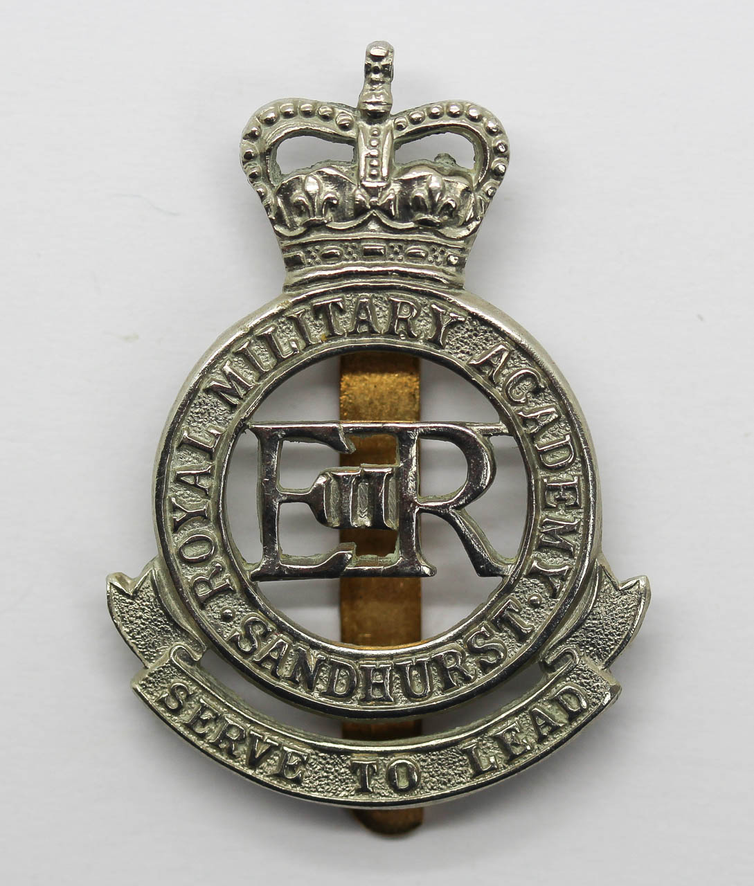 Royal Military Academy Sandhurst Cap Badge - Queen's Crown