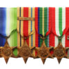 WW2 Merchant Navy Medal Group of Six with Box of Issue & Entitlement Slip - Thomas Peake