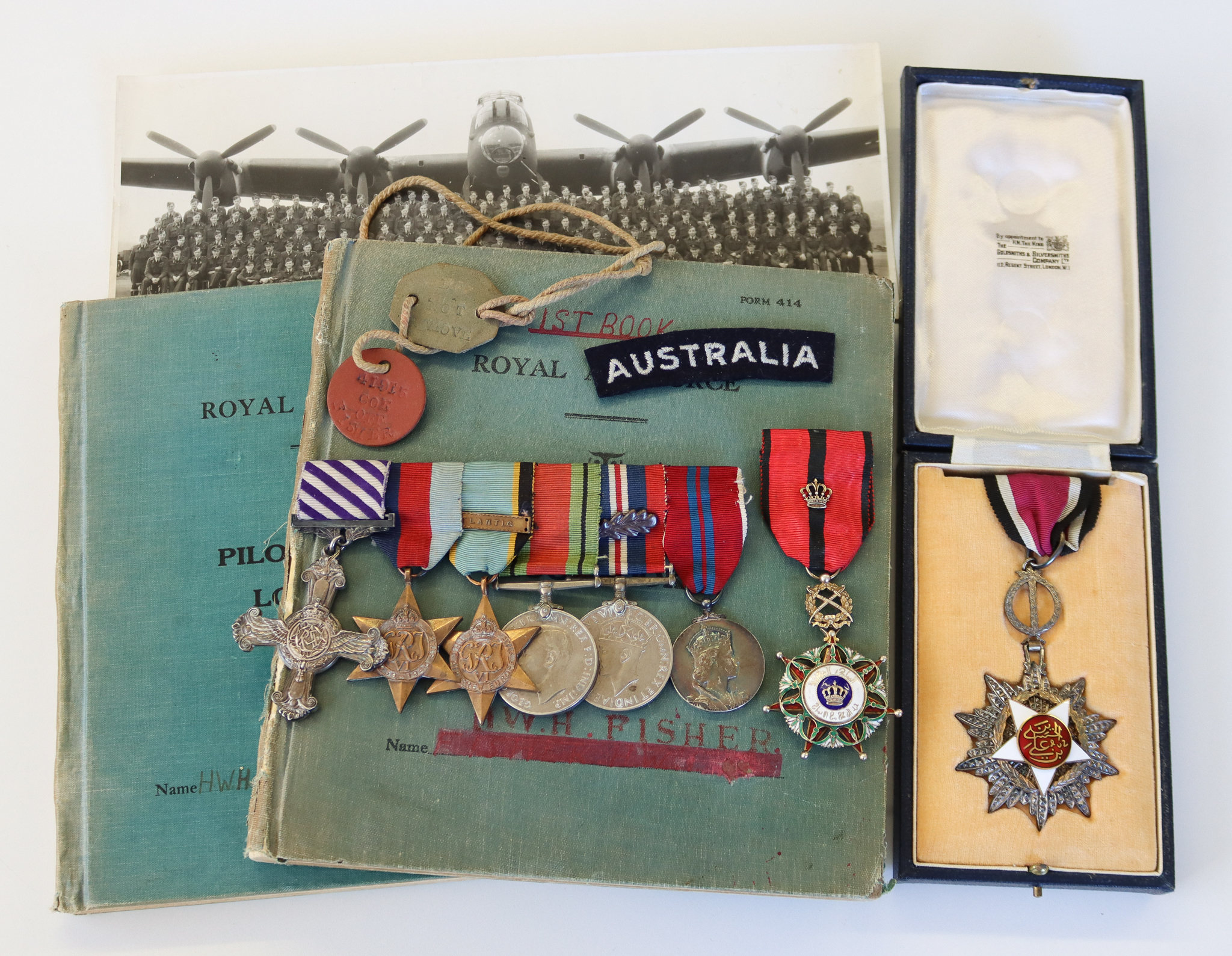 WW2 D.F.C. and M.I.D. Medal Group of Eight - Wing Commander H. W. H. 'Bill' Fisher, Royal Air Force