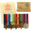 WW2 Merchant Navy Medal Group of Five with Box of Issue & Entitlement Slip - Alfred Harry Howlett