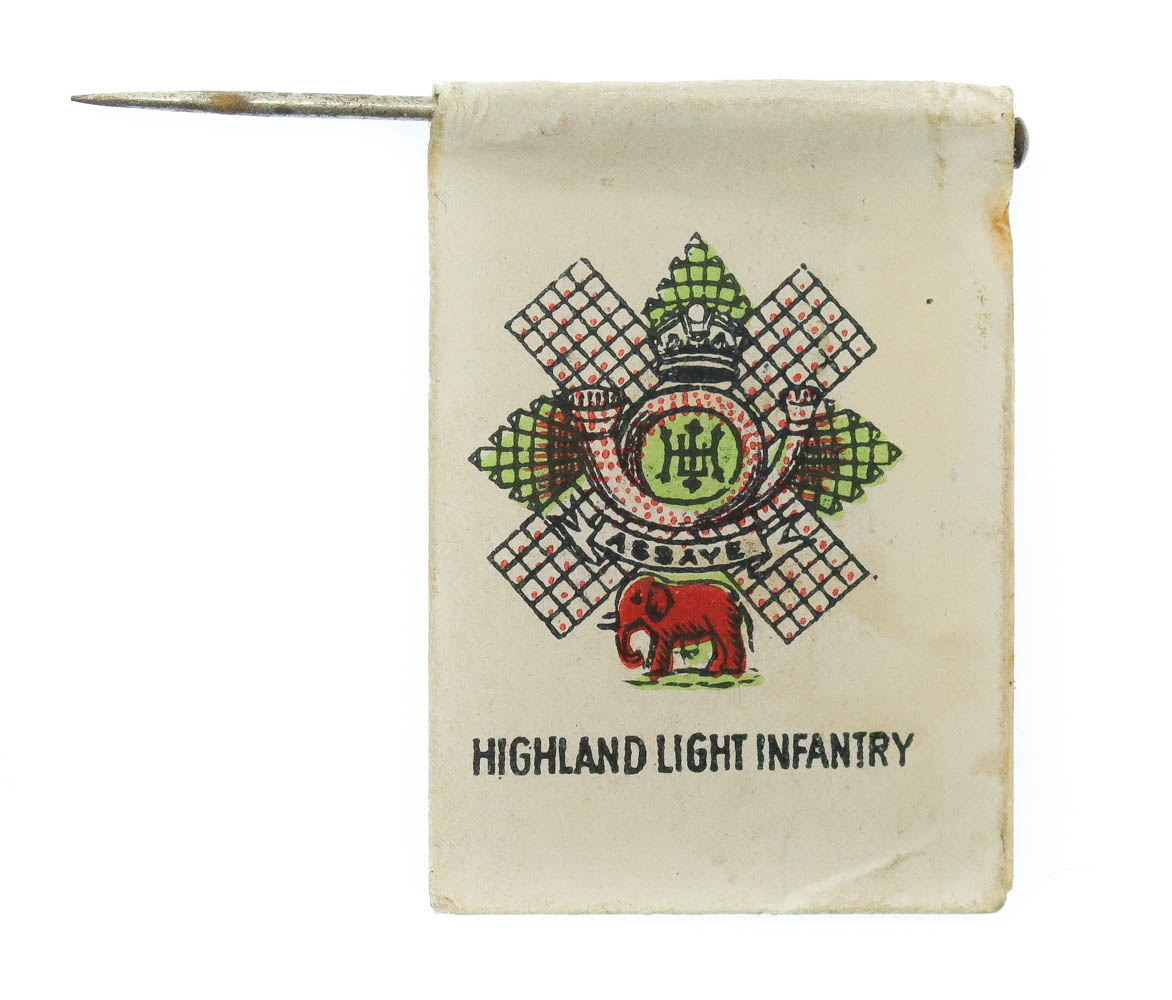 WW1Highland Light Infantry (H.L.I.) Flag Day Fundraising Pin Badge