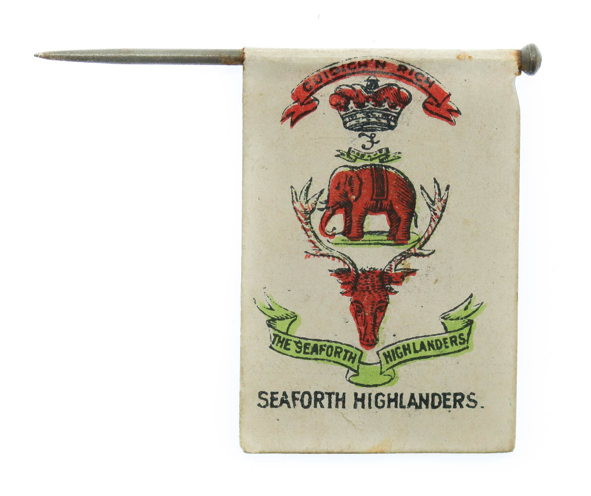 WW1 Seaforth Highlanders Flag Day Fundraising Pin Badge