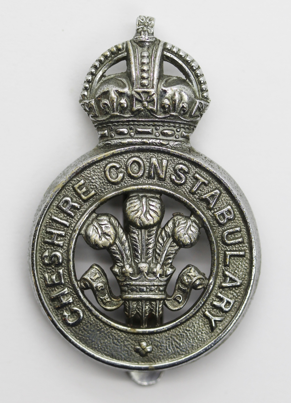 Cheshire Constabulary Cap Badge - King's Crown