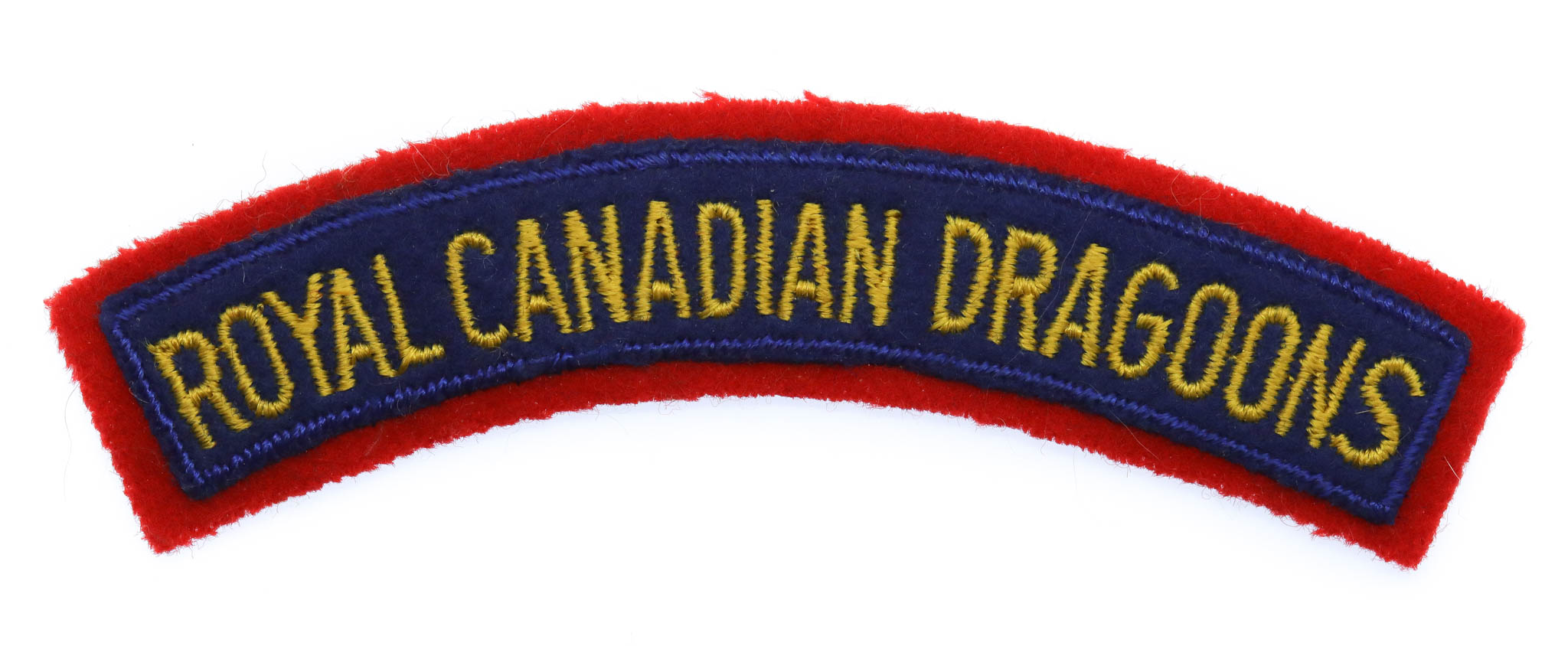 Royal Canadian Dragoons (ROYAL CANADIAN DRAGOONS) Cloth Shoulder Title