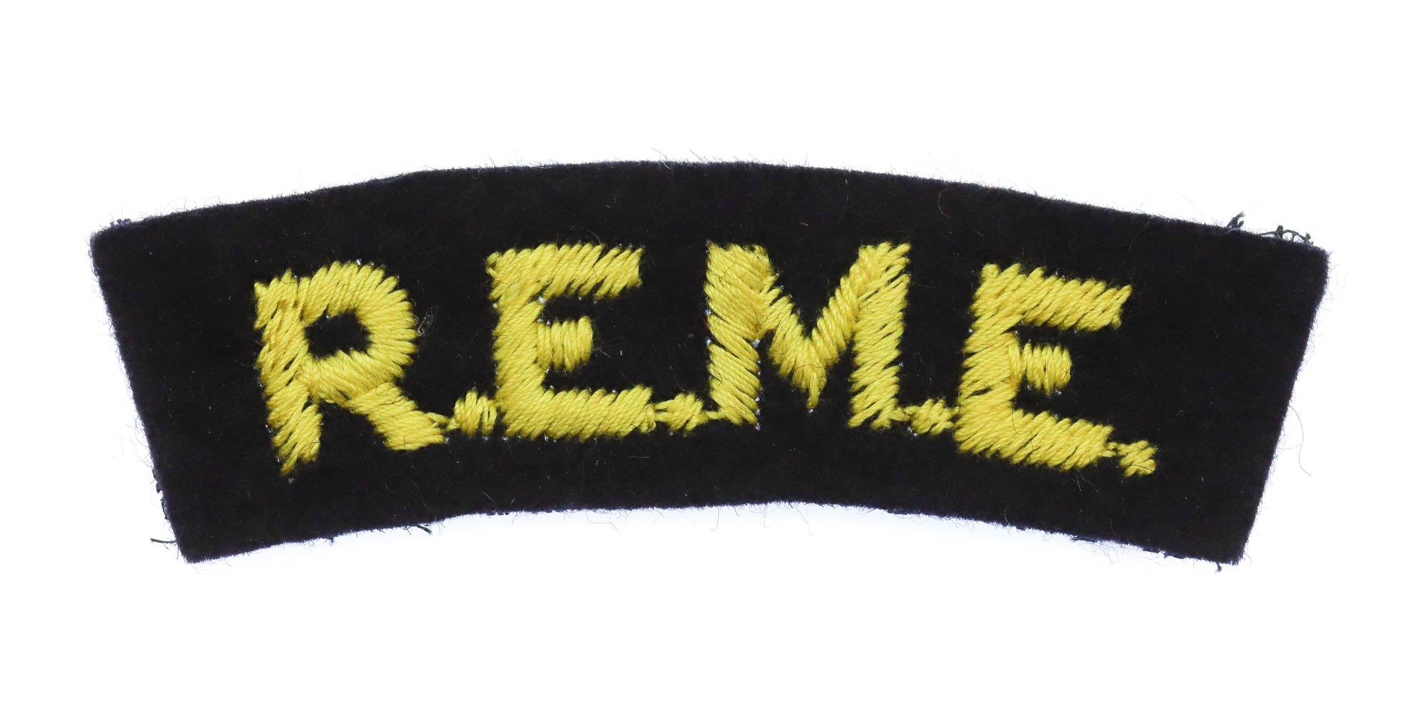 Royal Electrical & Mechanical Engineers (R.E.M.E.) Cloth Shoulder Title