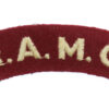 Royal Army Medical Corps (R.A.M.C.) Cloth Shoulder Title
