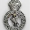 Liverpool City Police Cap Badge - King's Crown