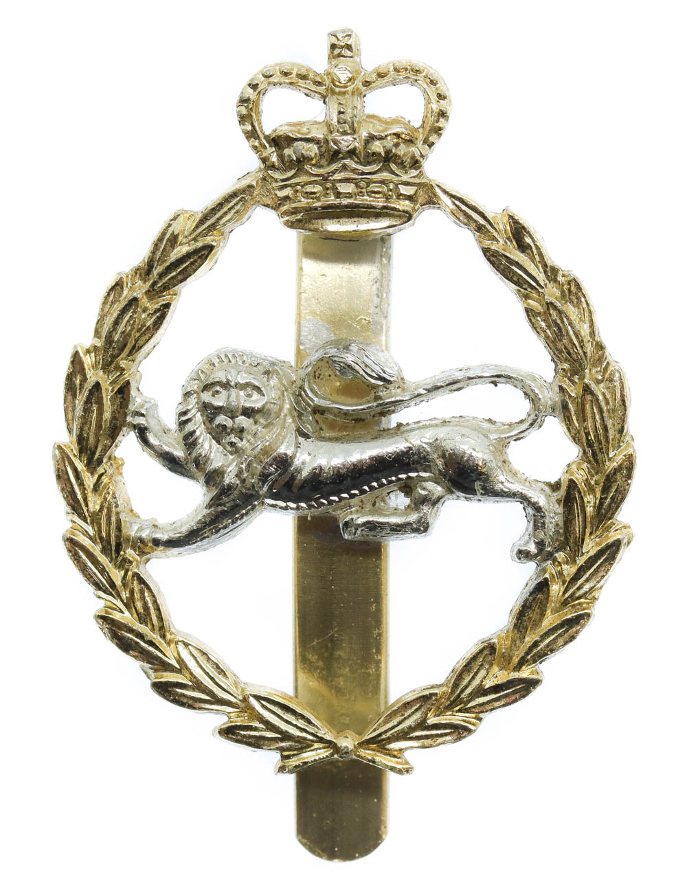 King's Own Royal Border Regiment Anodised (Staybrite) Cap Badge