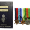 WW2 Merchant Navy Medal Group of Four with Continuous Certificate of Discharge - 3rd Eng. T.A. Dale, M.V. Vancouver City, Merchant Navy