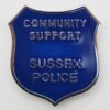 Sussex Police Community Support Enamelled Cap Badge