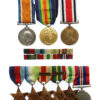 Kendra Family WW1 and WW2 Father & Son Medal Group - Army Service Corps / North Riding Special Constabulary & Merchant Navy