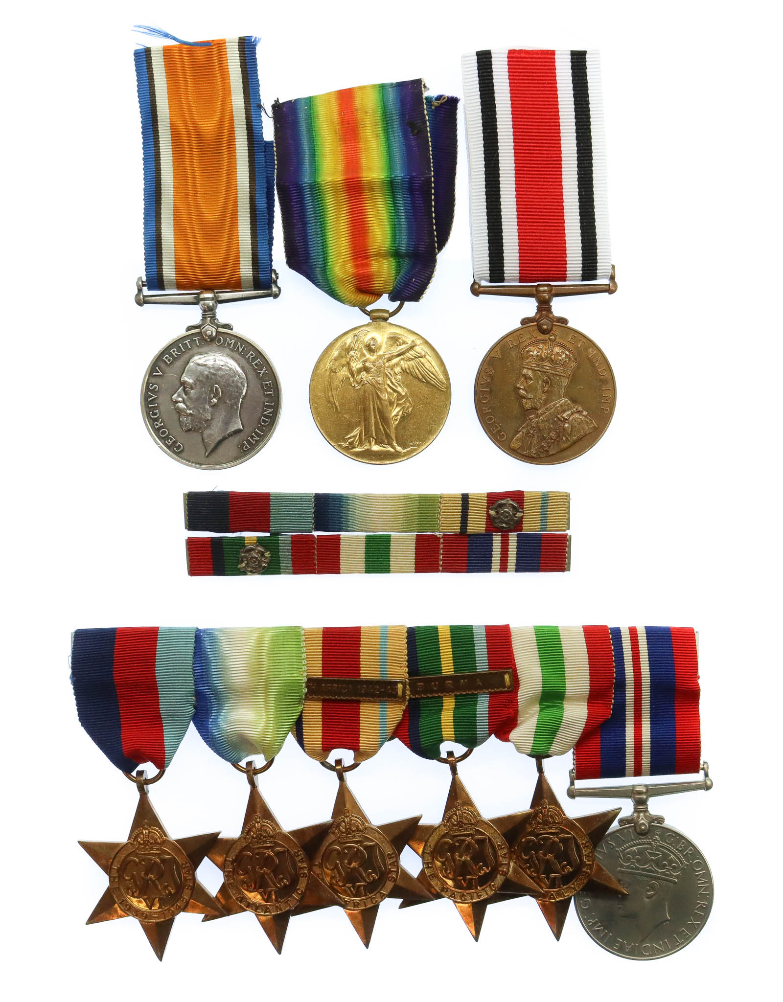Kendra Family WW1 and WW2 Father & Son Medal Group - Army Service Corps / North Riding Special Constabulary & Merchant Navy