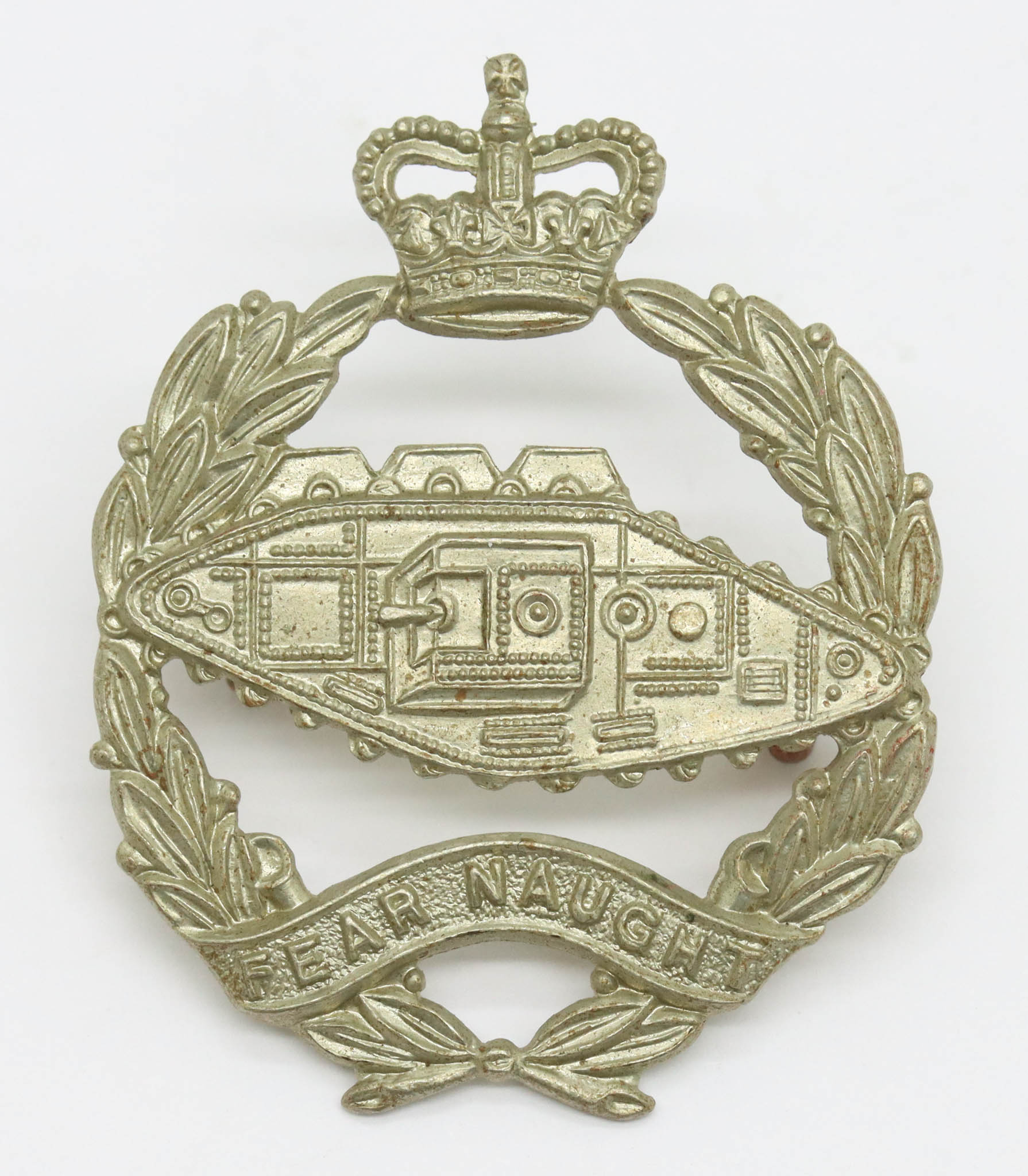Royal Tank Regiment Cap Badge - Queen's Crown