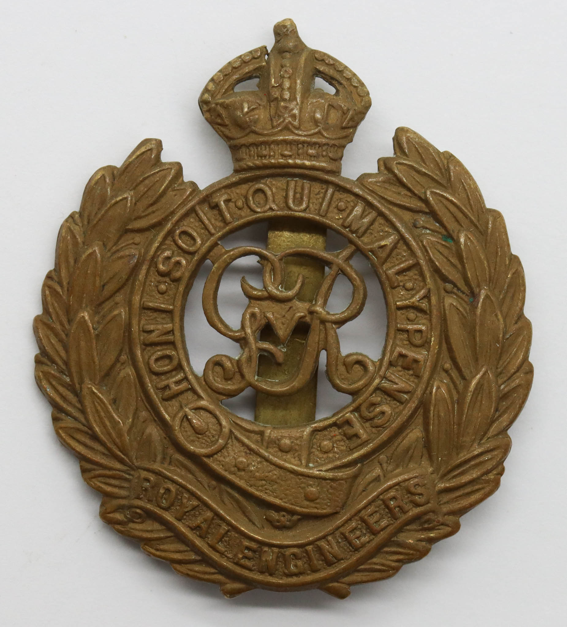 George V Royal Engineers Cap Badge