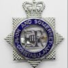 Avon and Somerset Constabulary Senior Officer's Enamelled Cap Badge - Queen's Crown
