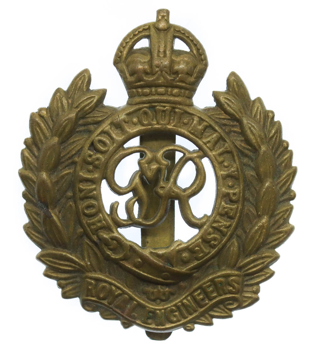 George VI Royal Engineers Cap Badge