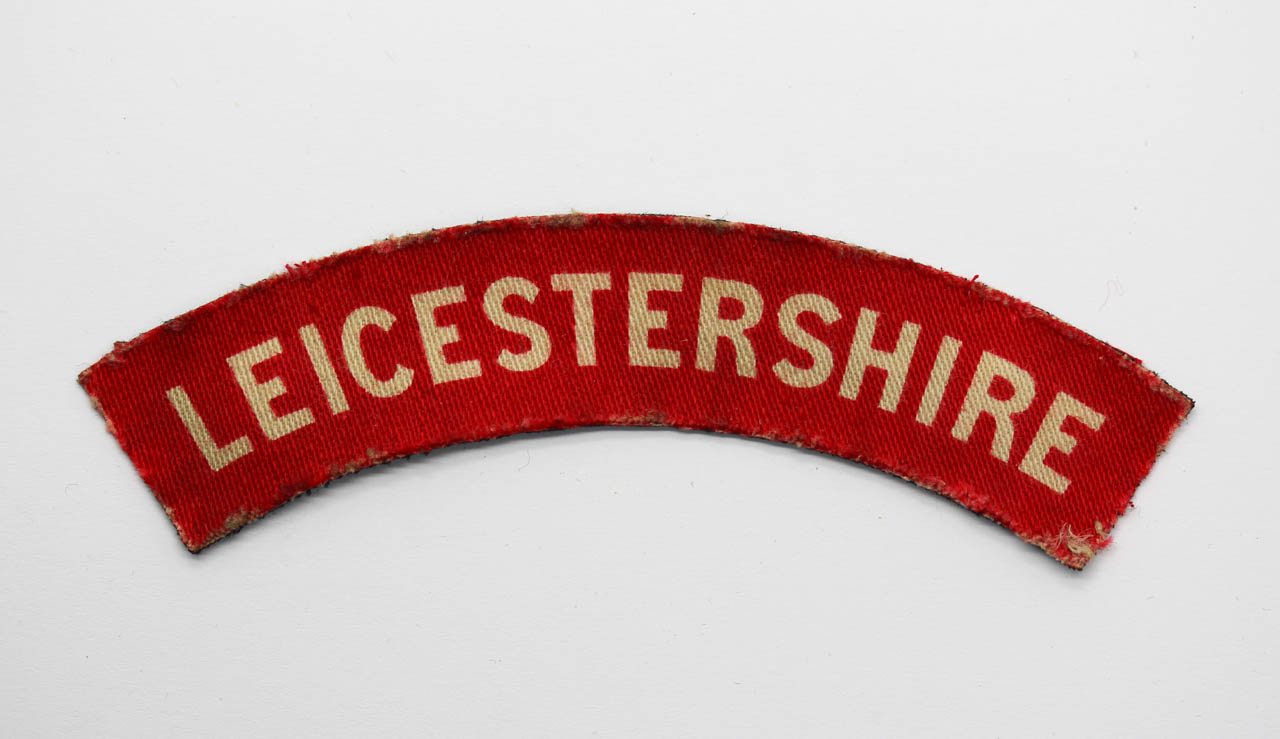 Leicestershire Regiment (LEICESTERSHIRE) WW2 Printed Shoulder Title