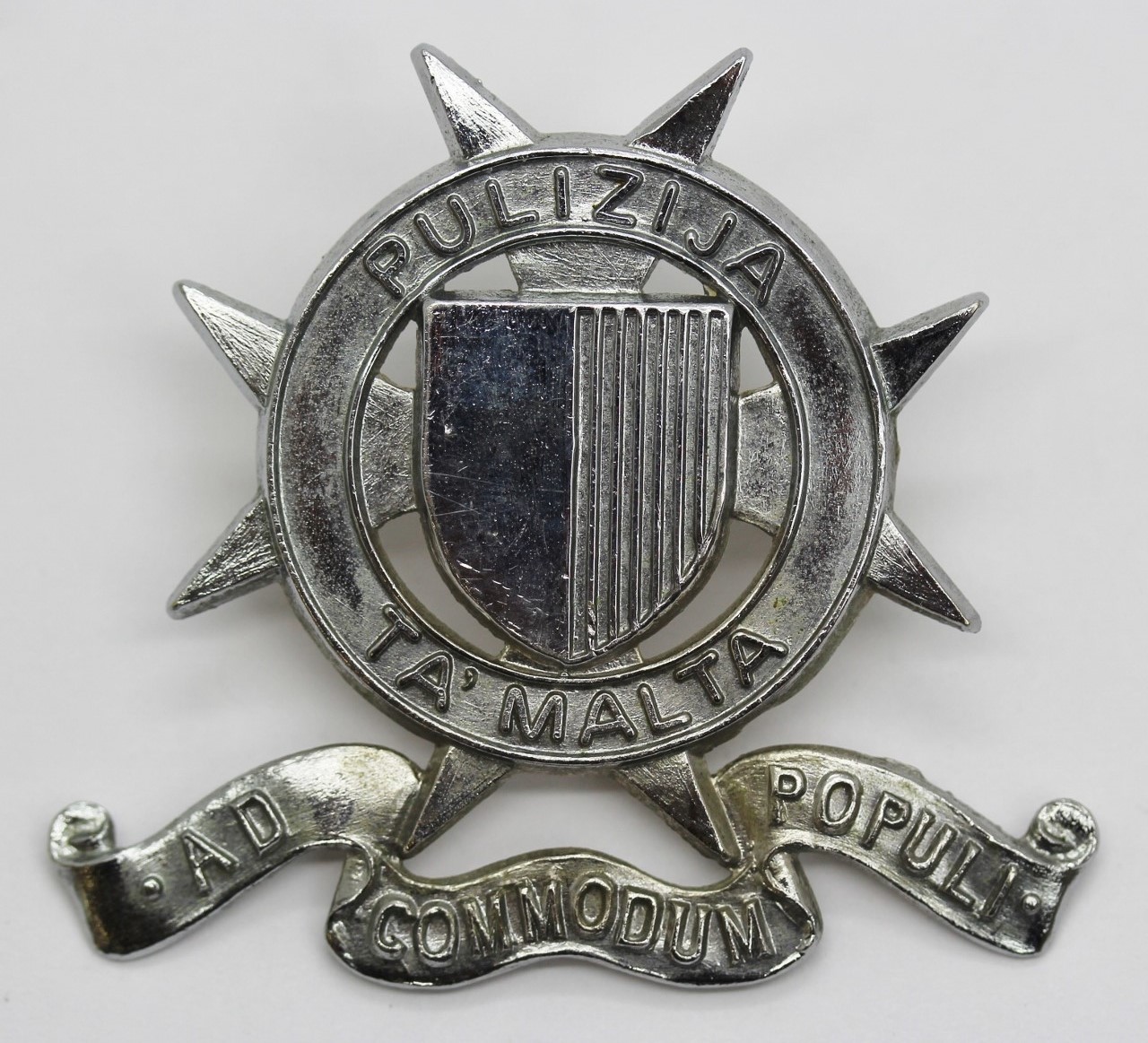 Malta Police Cap Badge