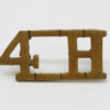 4th Hussars (4H) Shoulder Title