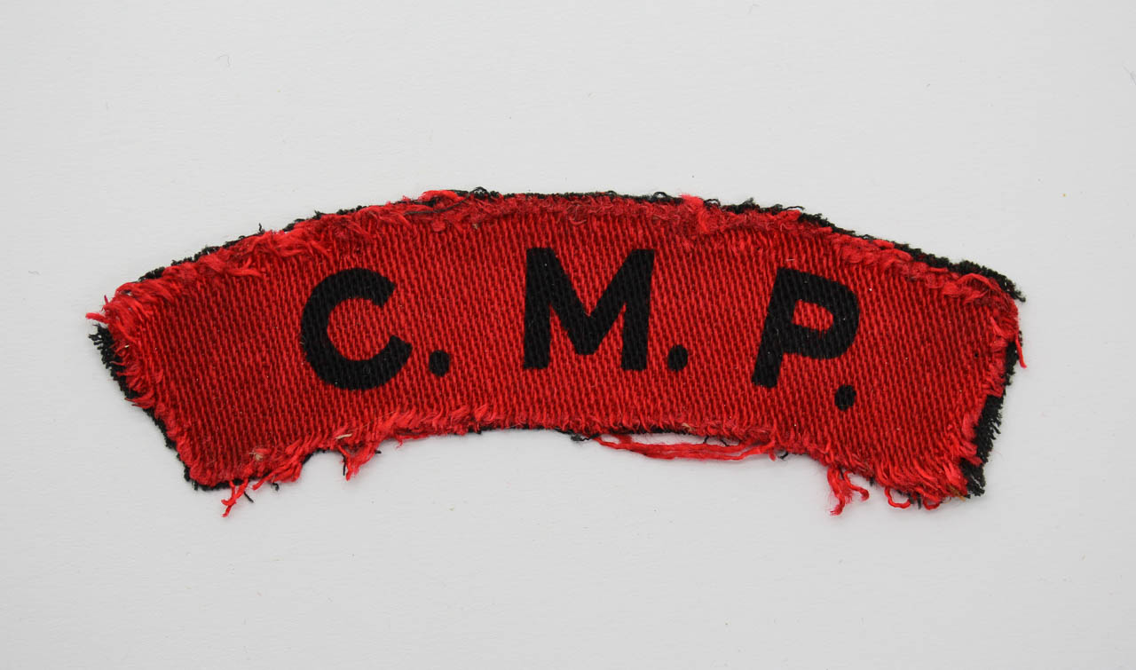 Corps of Military Police (C.M.P.) Printed Shoulder Title
