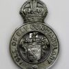 Isle of Ely Constabulary Cap Badge - King's Crown