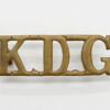 King's Dragoon Guards (K.D.G.) Shoulder Title